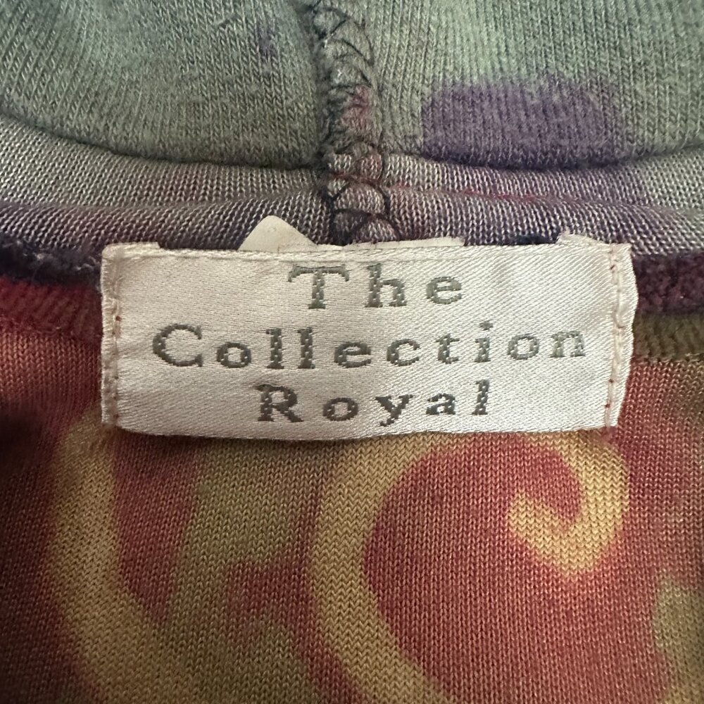 Y2K Patchwork Jacket Velvet Purple Multicolor Boh… - image 10